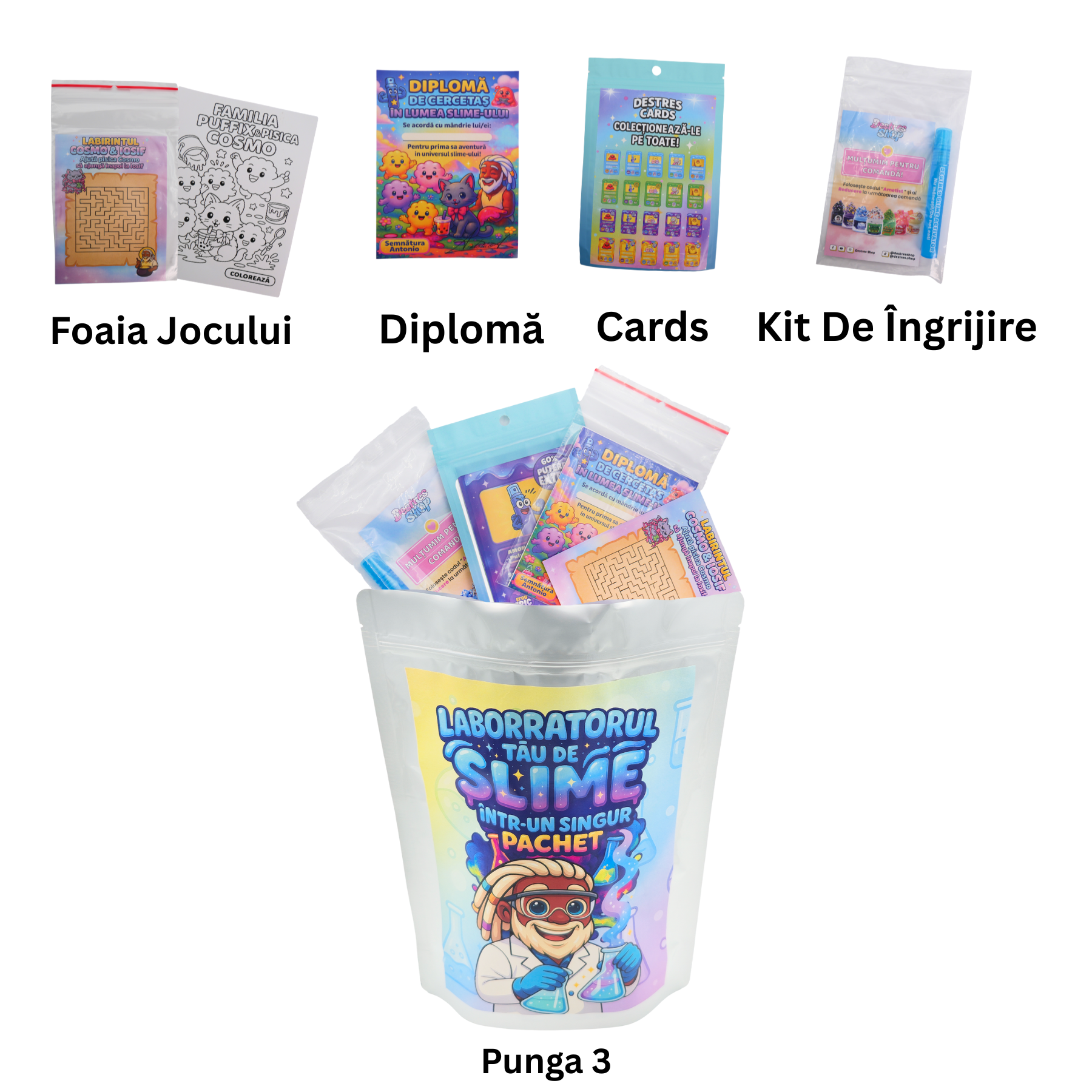 LABORATORUL DE SLIME- KIT DIY